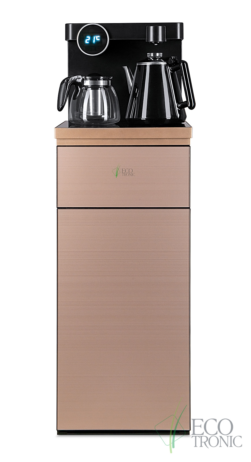 Кулер с чайным столиком Тиабар Ecotronic TB12-LNR gold Кулер с чайным столиком Тиабар Ecotronic TB12-LNR gold фото