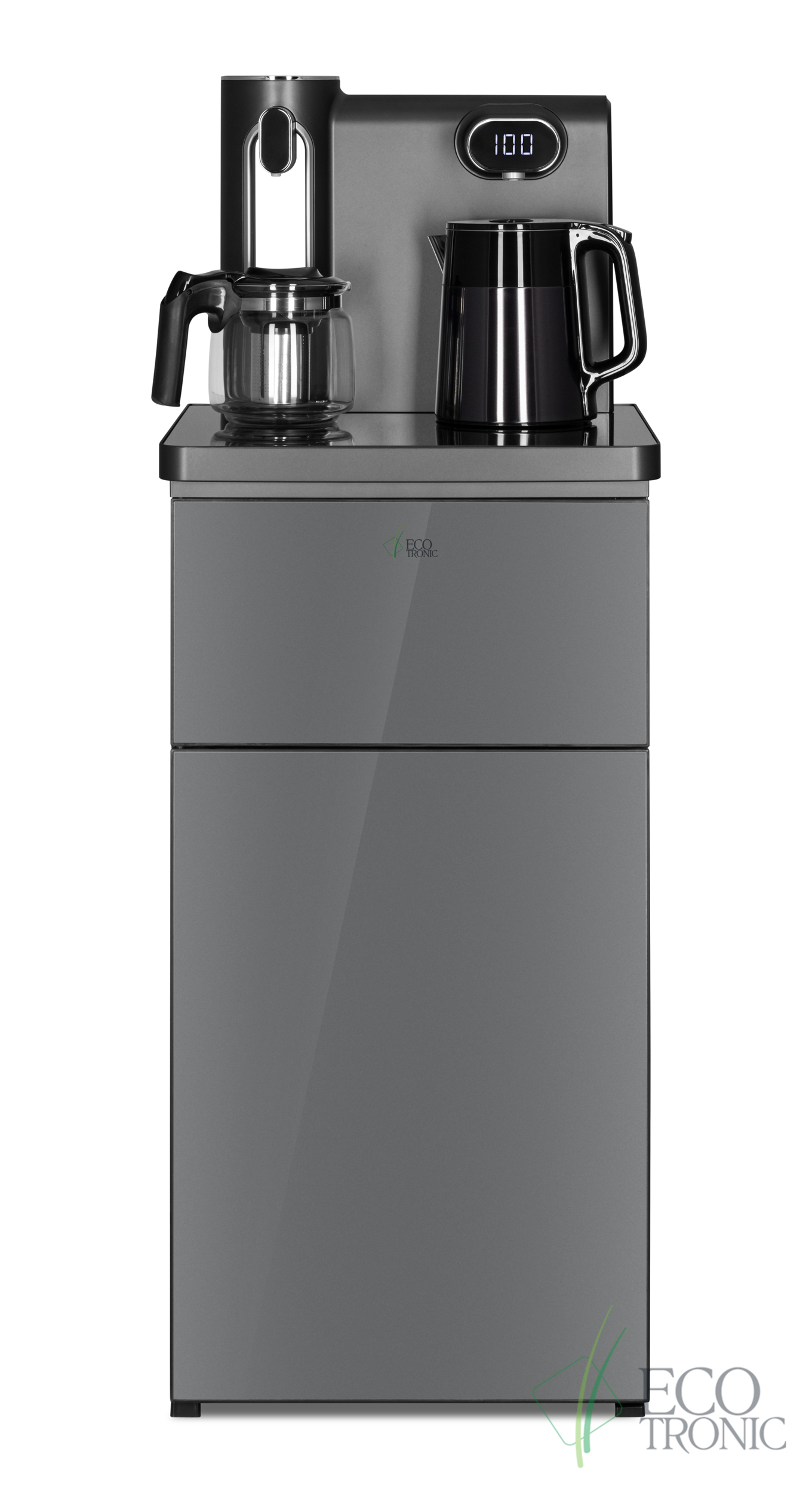 Кулер с чайным столиком Тиабар Ecotronic TB41-LE graphite Кулер с чайным столиком Тиабар Ecotronic TB41-LE graphite фото